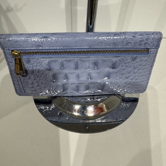 Brahmin 2 piece set periwinkle Embossed Leather Clutch Set - Picture 5 of 7